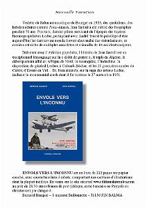 BERNARD BACQUIE ENVOLS VERS L INCONNU
